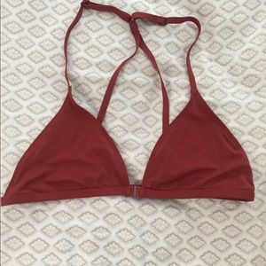 Red bikini top